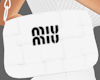 white miu shoulder bag