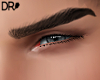 DR- Black straight brows