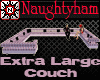 (N) Purple Plaid L Couch