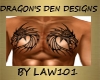 male chest dragon tat
