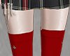 Red Over The Knee Socks