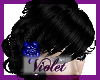 ( V) hair with blue rose