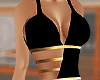 Black and Gold Swimsuit