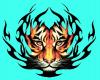 Tiger back tattoo