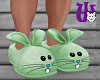 Bunny Slippers M green