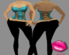 Turquoise Corset Fit xxl