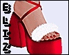 -E- Santa Sandals - Red