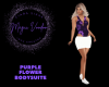 Purple Flower BodySuite