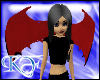Gothic Dragon Wings Red