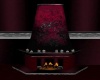 Dark Crimson Fireplace