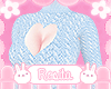 🌸 Heart Sweater Blue