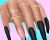 luxury black nails