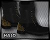 BLACK / GOLD BOOTS