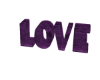 Purple Love Sign