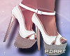 P Dart | White Heels