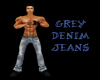 (20D) grey denim jeans
