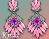 K* Pink Earrings