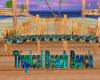 Tropical Beach Bench