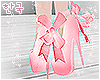 ❄️ pink ribbon heels