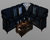 couch navy blue