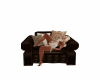 brown  sofa  witn poses