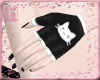 |H| Black Kitty Gloves