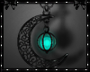 Teal Moon Necklace