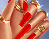 nails red +RİNGS