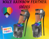 MALE RNBW FEATHER HEELS