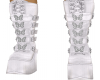 White butterfly boots