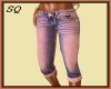 SQ Peach Capri Jeans