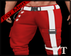 M - white red pants