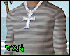 TXN Striped Sweater Gray
