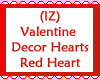 VDay Decor Hearts Red