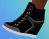 Black/Grey Wedge Sneaker