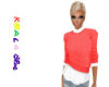 KB Faded Red SweaterSet