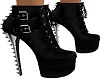 BLACK BUCKLE UP ANKLE