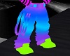 -x- neon rave pants