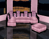 Pink Black Couch Set 