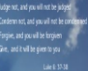 Luke 6:37-38 Doormat