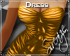 !S! Ruffled Gold Dress