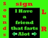 Fart sign with sounds