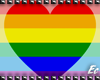 (Ec) Rainbow Heart Rug