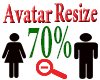 Resize Avatar 70%