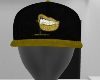 R| BLACK N GOLD LIPZ HAT