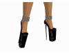 silver purple heels