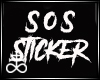 SOS Sticker