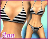 ANN Striped Swimsuit