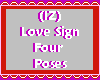 (IZ) Love Sign 4 Poses