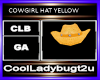 COWGIRL HAT YELLOW